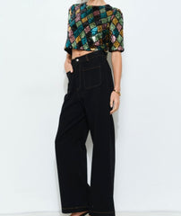 She Sequin Crop Top
