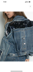 Sequin Denim Jacket