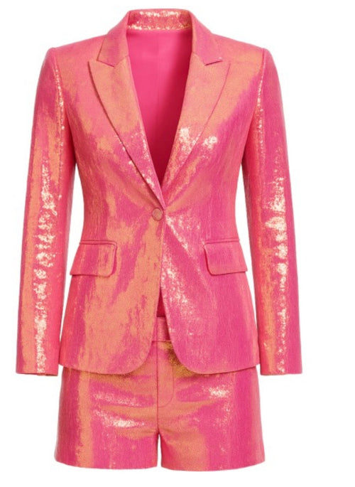 2 Piece Popping Pink Sequin Me