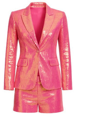 2 Piece Popping Pink Sequin Me