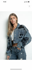 Sequin Denim Jacket