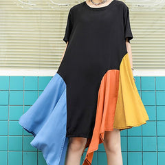 Color Block Shirt Dress